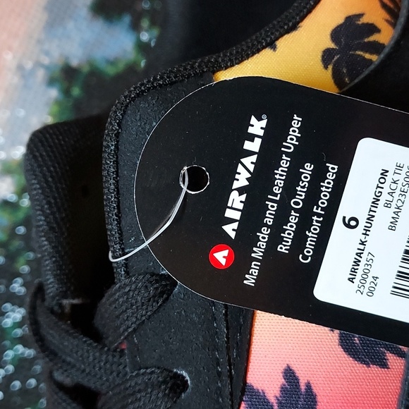 Boys Airwalk Huntington Sneaker Black Tie - Picture 9 of 14